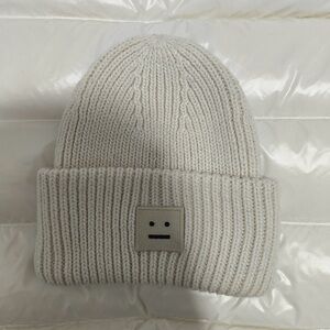 Acne Studios Off-White Knit Hat
